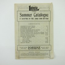 Sheet Music Catalog Sacred Choir Sunday School Lorenz Publishing Co Antique 1910 - £39.84 GBP