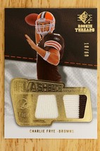 2008 SP Rookie Threads Flashback Fabrics FF-CF 10/60 Charlie Frye Browns - £7.42 GBP