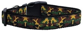 Green Camo Nylon Dog Collar Medium Narrow - $36.91 CAD