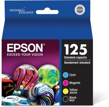 Epson 125 Durabrite Ultra Ink Black &amp; Color Cartridge Combo Pack For Sty... - $70.99