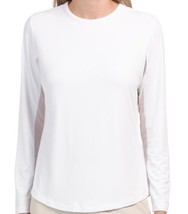 Nwt Gottex G Lifestyle Solid White Long Sleeve Crew Shirt Top - M &amp; L - £35.96 GBP
