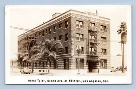 RPPC Hotel Tyler Grand Avenue at 38th Street Los Angeles CA UNP Postcard D17 - £11.32 GBP