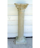 Corinthian Column Pedestal with Capital and Base : width 11 1/4; X depth... - $1,004.90 CAD