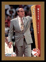 1992-93 Fleer #7 Bob Weiss Atlanta Hawks - £1.53 GBP