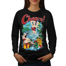 Wellcoda Christmas Girls Holiday Womens Sweatshirt - £23.52 GBP+