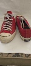 1970s Converse Chuck Taylor Low Top red  Size 13 Made In USA  - £233.54 GBP