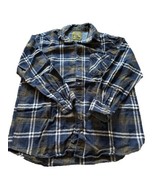 Anchorage Expedition Flannel Shirt Mens Large Blue Plaid Long Sleeve But... - $18.69