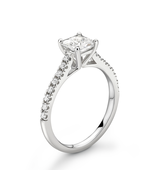 Diamond Solitaire Engagement Ring Cushion diamond 0.90cts G-SI1 GIA Cert... - $3,661.58
