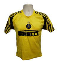 Pirelli Inter Milan Football Club Boys Size 12 Yellow Soccer Jersey - £17.76 GBP