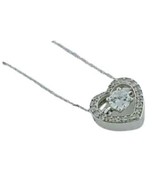 Diamond Open Heart Love Day 925 - £258.27 GBP