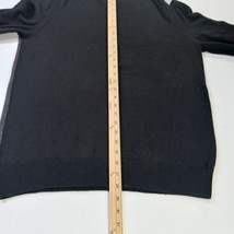 Express Design Studio Men's Pullover Sweater Black/Gray Crew Neck Merino Wool L image 7