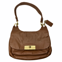 Vintage COACH Kristin Flap Brown Leather Hobo Shoulder Bag Boho 6931 PRISTINE!!! - £47.47 GBP