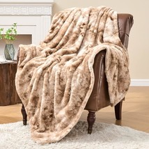 Krifey Faux Fur Throw Blanket, Super Soft Cozy Blanket, Luxury Fluffy Bl... - $44.93