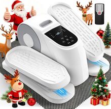 Under Desk Elliptical 12 Speed 5 Modes Motorized Leg Exerciser White - $75.99