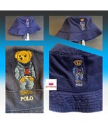NWT Men&#39;s Women&#39;s Ralph Lauren Polo Bear 100% Cotton Twill Bucket Hat S/... - $1,100.46 MXN