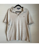 Polo Ralph Lauren Mens XL $110 Custom Slim Fit Tan Polo Shirt Casual Pre... - $368.22 MXN