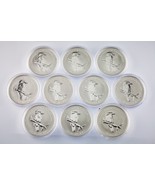 Lot of 10 2005 Australian $1 Silver 1oz Kookaburra (BU Condition) in Cap... - $16,605.15 MXN