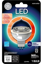 GE MR16 Bi-Pin LED Bulb Bright White 50 Watt Equivalence 1 pk - £18.53 GBP