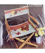 Bernat Needlepoint Butterfly Director &#39;s Chair Cover Model T5005 - $29.69