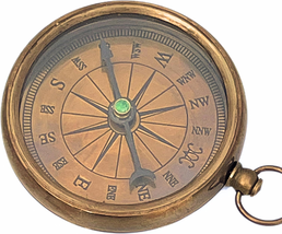 Antique Sports Compass Hiking Camping Nautical Instrument Navigational D... - £14.51 GBP