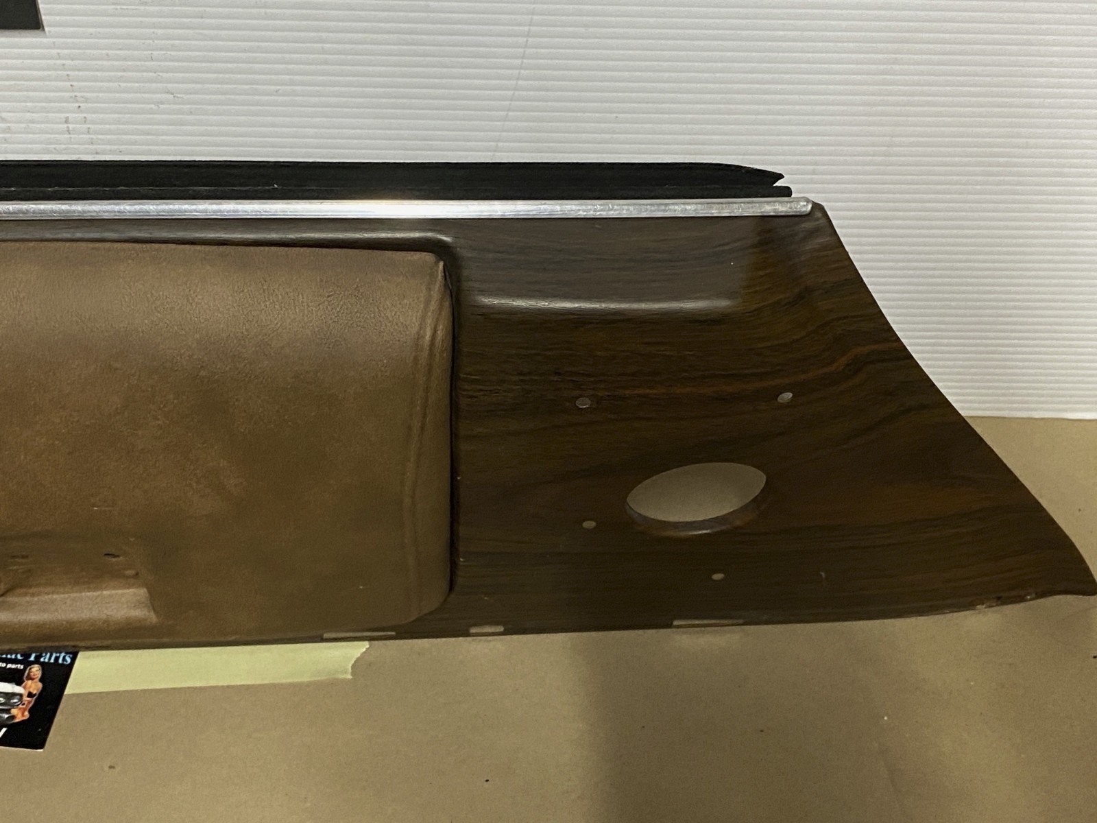 OEM 73 Cadillac Coupe Deville LEFT DRIVER SIDE FRONT UPPER DOOR PANEL - BROWN Item image 13