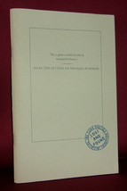 Selected Letters Of Michael Rumaker First Edition 2012 Cuny Booklet - £28.32 GBP