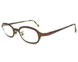 Vintage la Eyeworks Eyeglasses Frames CHOPS 414 Brown Oval Round 40-22-130 - $65.36