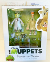 NEW Diamond Select Toys Disney The Muppets BUNSEN and BEAKER Action Figures - £31.17 GBP