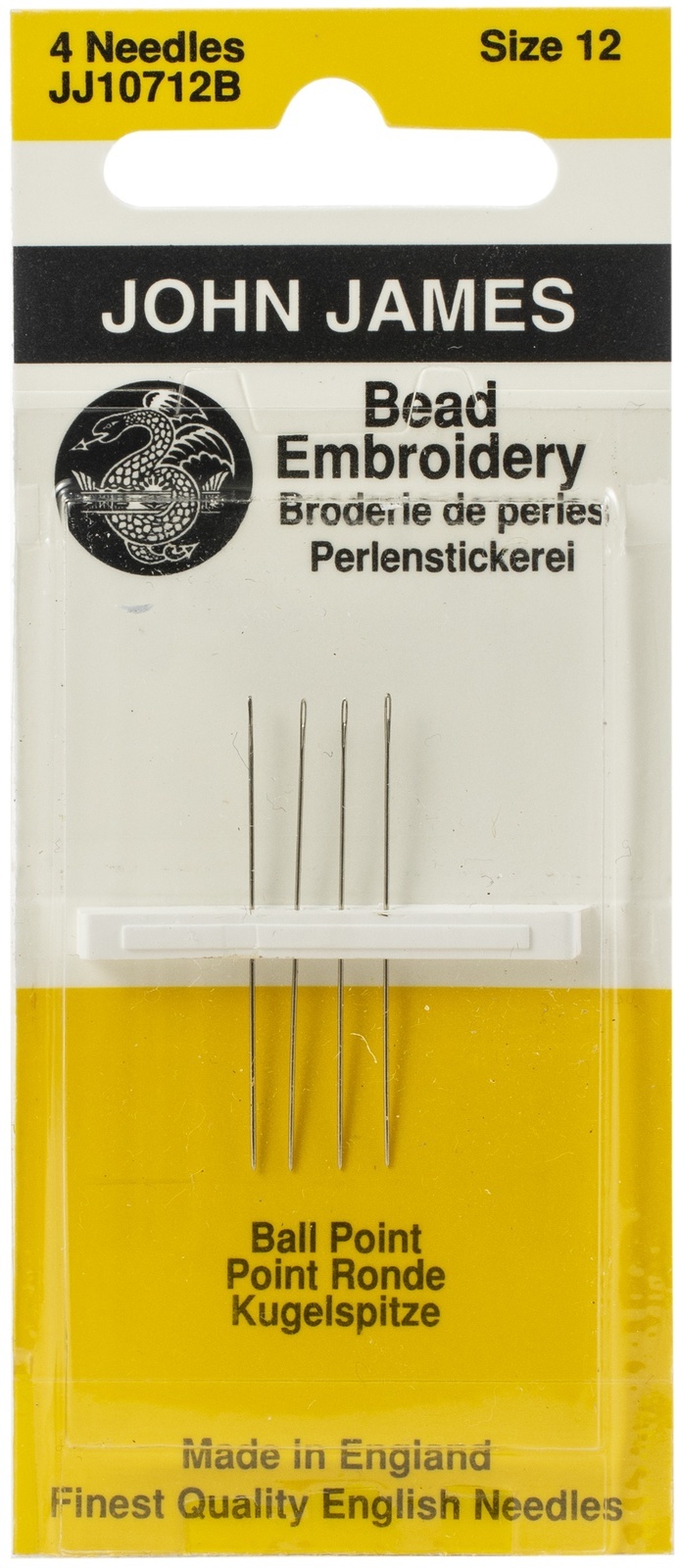 John James Bead Embroidery Hand Needles Size 12  - $20.85