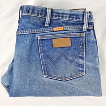 Wrangler FR13MWZ Flame Resistant &quot;Light Stain&quot; Mens Blue Jeans Tag Size ... - $9.99