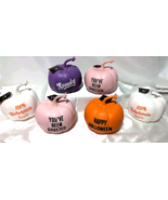 6x Summerween Pumpkin Set Purple Pink White Orange 100% Unfortunate Souls  - $451.57 MXN