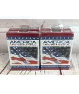 4 Packs Bicycle America Playing Cards - SEALED - £11.15 GBP