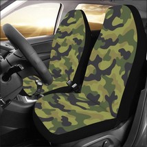 Army Camo Dark Green Car Seat Covers (Set of 2) - £44.24 GBP