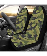 Army Camo Dark Green Car Seat Covers (Set of 2) - £44.05 GBP