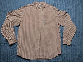 Columbia Long Sleeve Full Button Shirt Men’s Large Plaid Red - $12.00