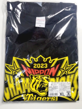 2023 NPB Nippon Champions Hanshin Tigers Japanese XL BLACK T-SHIRT - £58.33 GBP