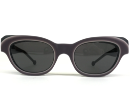 Vintage La Eyeworks Sonnenbrille BILLIE Matt Schwarz Grau Lila mit Gläser - $69.55