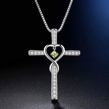 17.6&quot; Silver Alloy Chain And Cross Pendent For Religious Belief - $7.10