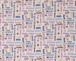 Cotton Dogs Puppies Pets Animals Words Cream Fabric Print by Yard  D753.22 - $12.95