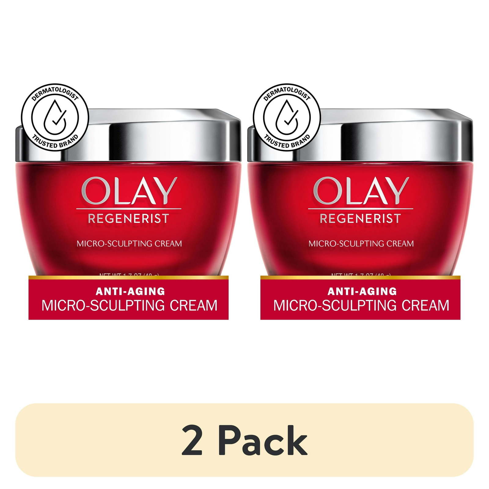 Olay Skincare Regenerist Micro-Sculpting Face Cream Wrinkles, 1.7 oz | 2 pack