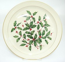 Lenox Holiday Presidential Special Round Platter 12.75&quot; Christmas Holly ... - £29.57 GBP