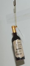 Ganz EX24074 Good Friends Wine Bottle Glass Mouth Blown ornament - £9.58 GBP