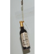 Ganz EX24074 Good Friends Wine Bottle Glass Mouth Blown ornament - £9.38 GBP