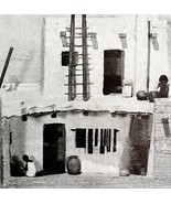 Model Of Hopi Indian Pueblo Home 1940s Print Native American History DWT12A - $42.06 CAD