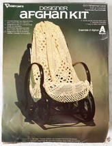 Vogart Fisherman Lace Afghan Kit Knit or Crochet Vintage Complete Kit 44&quot; x 62&quot; - £35.64 GBP