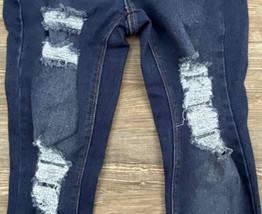 MUDD Jeans FLX Stretch Size 5 &quot;Mid-Rise Vintage Skinny&quot; Ripped Destroyed  - $11.88