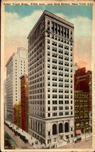 Vintage POSTCARD- Astor Trust Building, 5th Ave. &amp; 42nd Street, N.Y.C. BK65 - £2.92 GBP