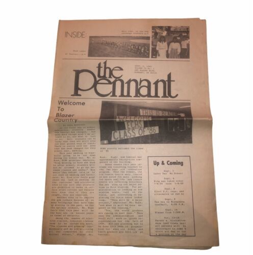 Elkhart Central Highschool “The Blazers” Indiana 1983 The Pennant Newspaper - $9.38