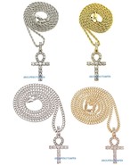 Ankh Egyptian Cross Pendant Key Necklace 24 Inch Cuban, Rope, Or Box Chain - $11.87+