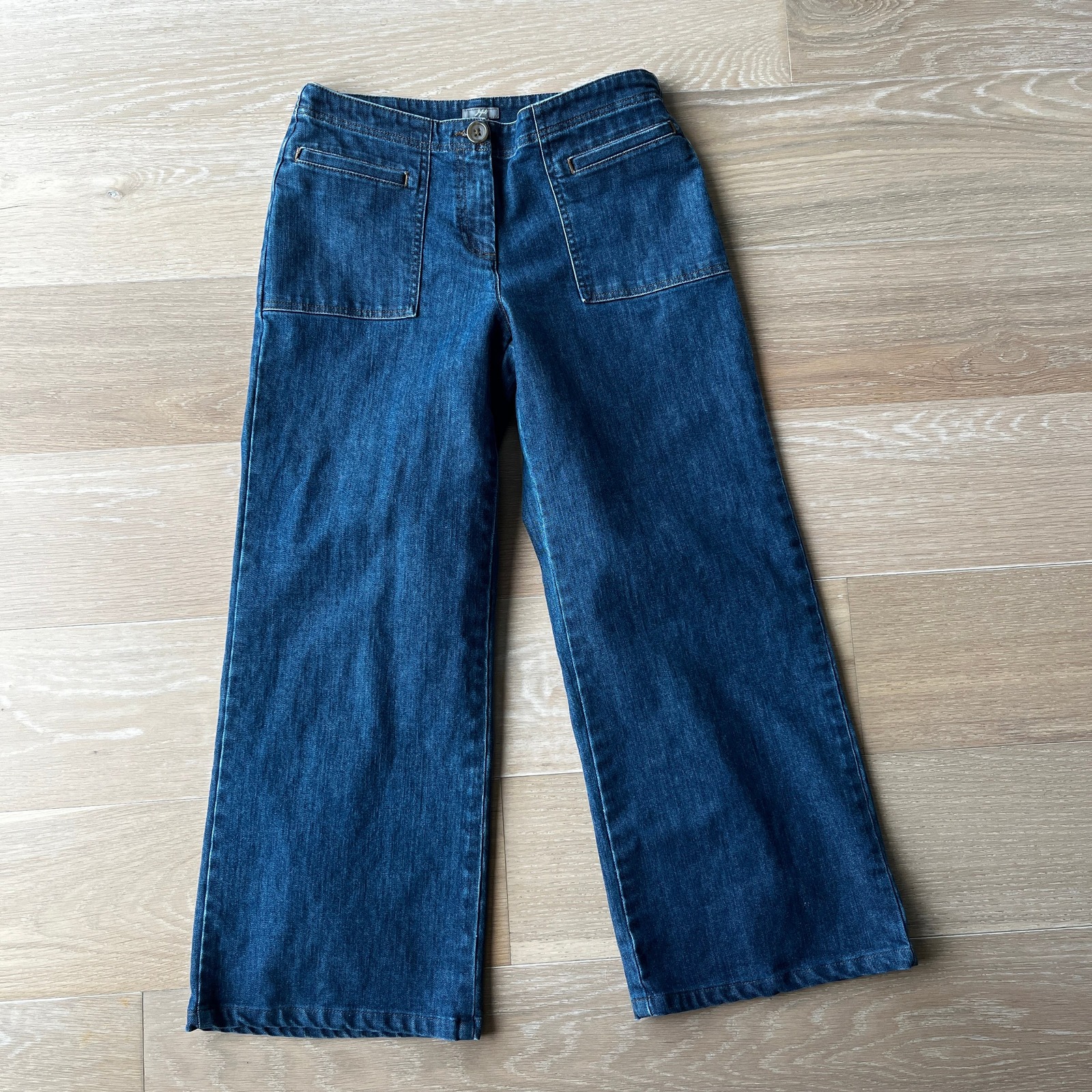 Primary image for J. Jill High Rise Full Leg Cropped Ankle Jeans sz 8